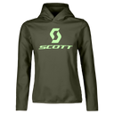 Scott HOODY JR DEFINED WARM douglas green/glow green XL (164) - PeakStyle